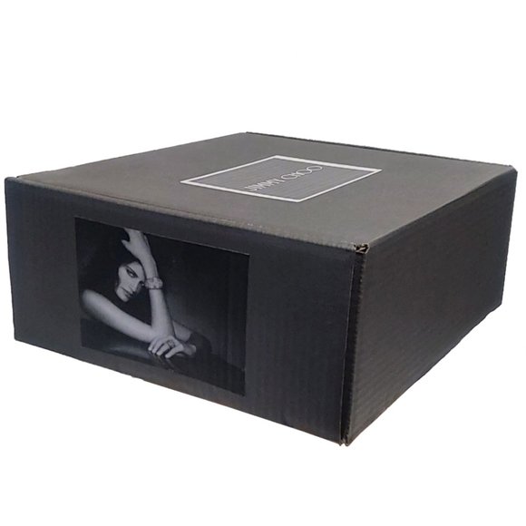 Jimmy Choo Metallic Tweed Burgundy Men 10 US 9 UK High Top Sneakers - Picture 7 of 7